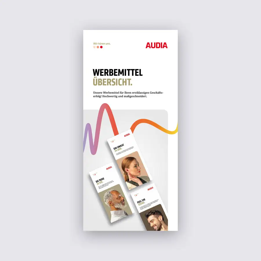 Audia Flyer Werbemittel