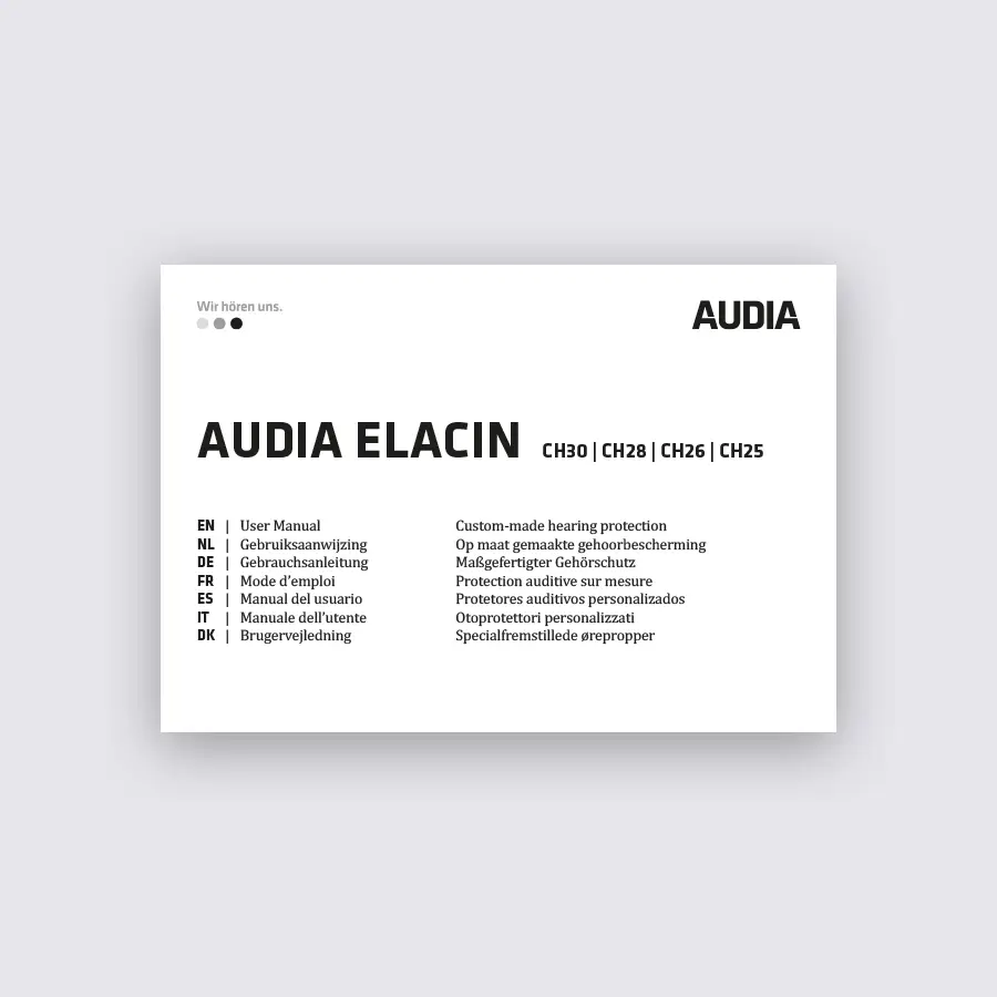 Audia Gebrauchsanleitung Elacin CH