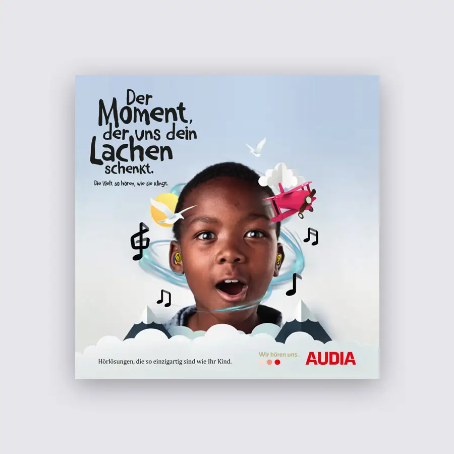 Audia Broschüre Produkte für Kinder