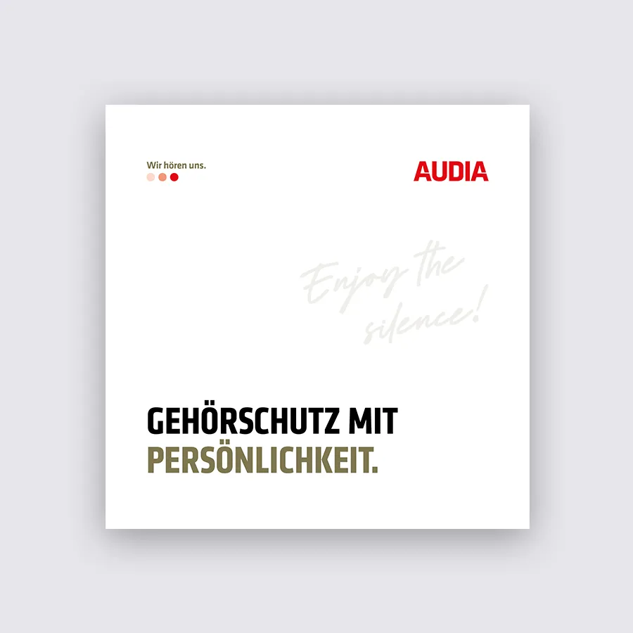 Audia Musterbox Gehörschutz