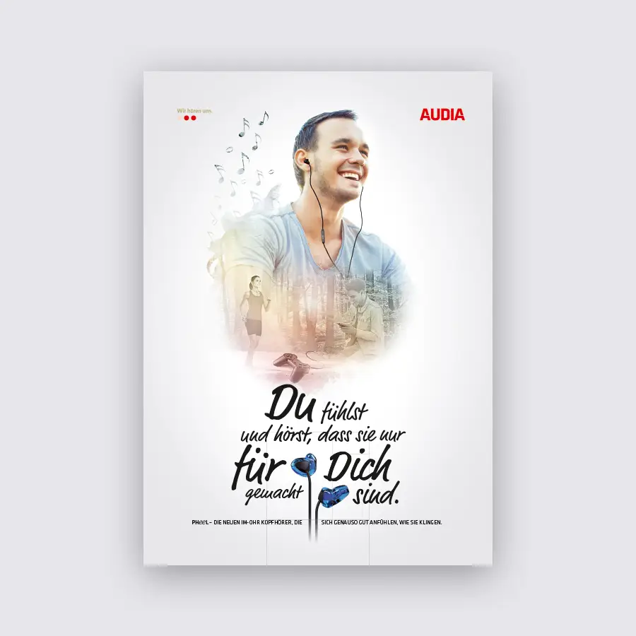 Audia Poster Kopfhörer