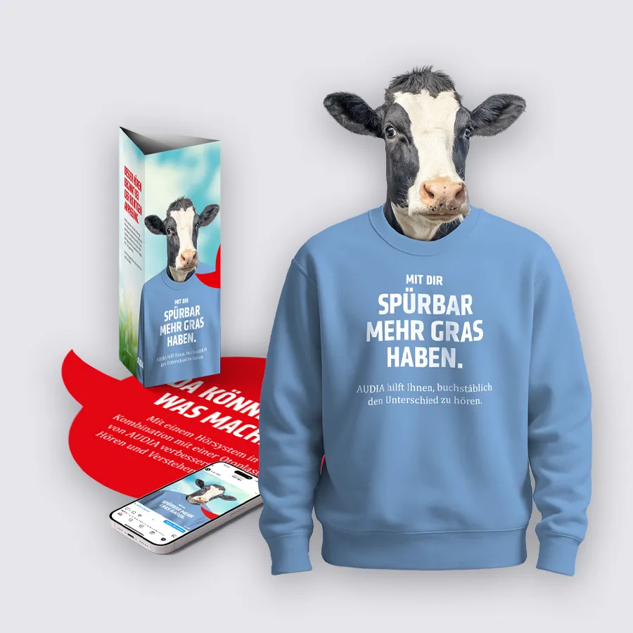 Werbekit Kuh